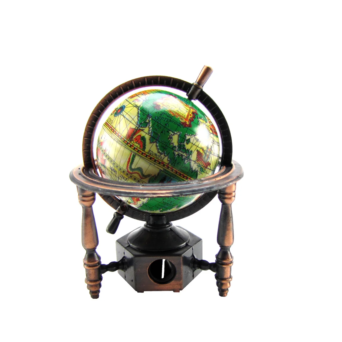 1:12 Miniature World Globe Dollhouse Pencil Sharpener - Image 3
