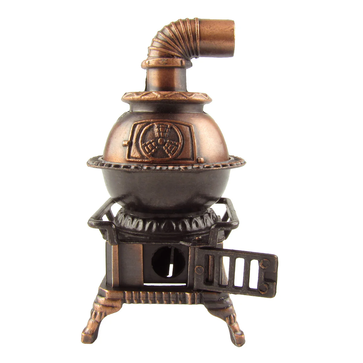 1:12 Scale Miniature Pot Belly Stove Dollhouse Accessory - Image 2