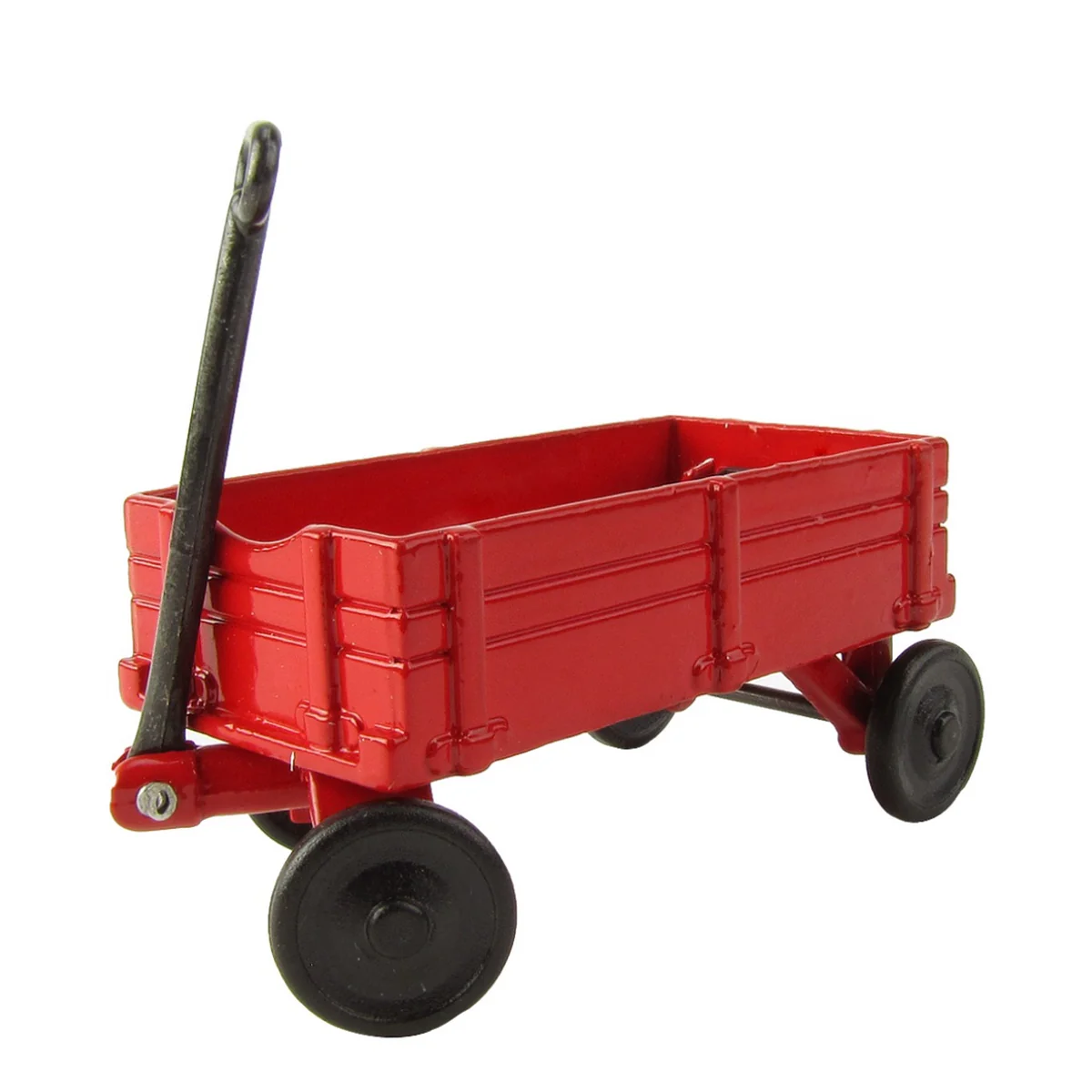 1:12 Scale Miniature Red Wagon Dollhouse Accessory - Image 2