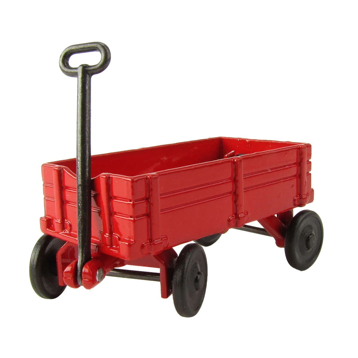 1:12 Scale Miniature Red Wagon Dollhouse Accessory - Image 3