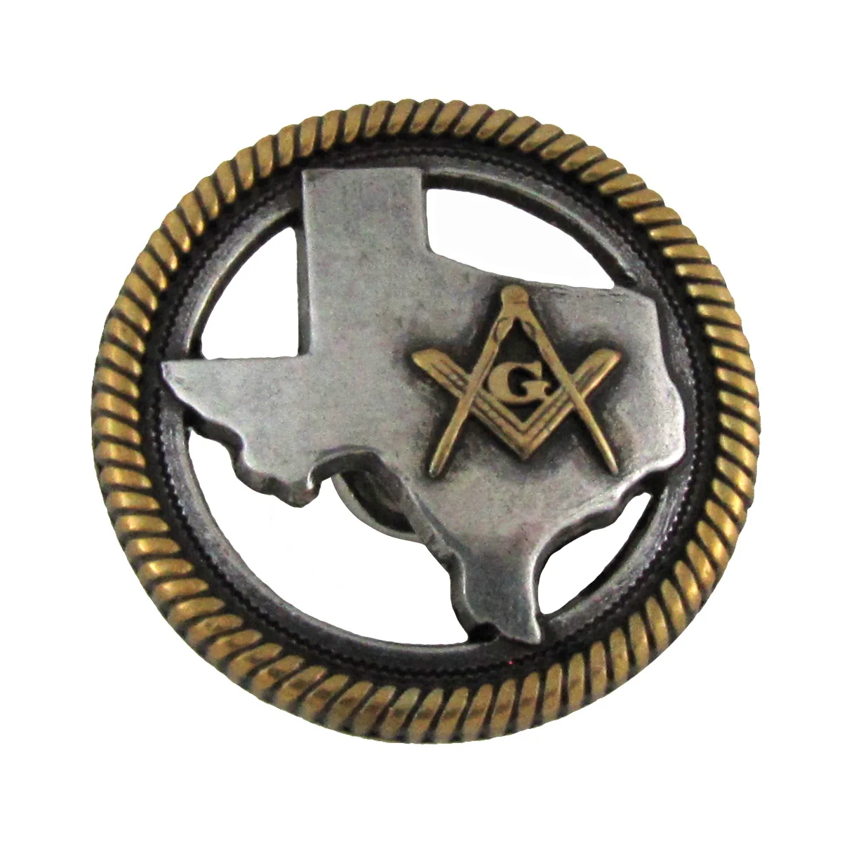 1" Texas Masonic Concho Freemason Lodge Gift TX Jewelry Leathercraft Accessory