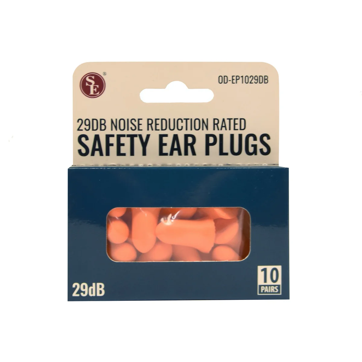 10 Pair Foam 29dB Orange Safety Ear Plugs Sleep Earplugs Work Hearing Protection