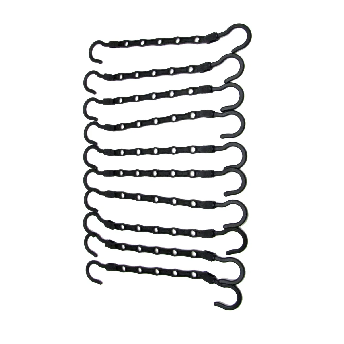 10 Pk Space Saving Plastic Hanger Hooks Clothes Hangers Closet Storage Organizer - Image 2