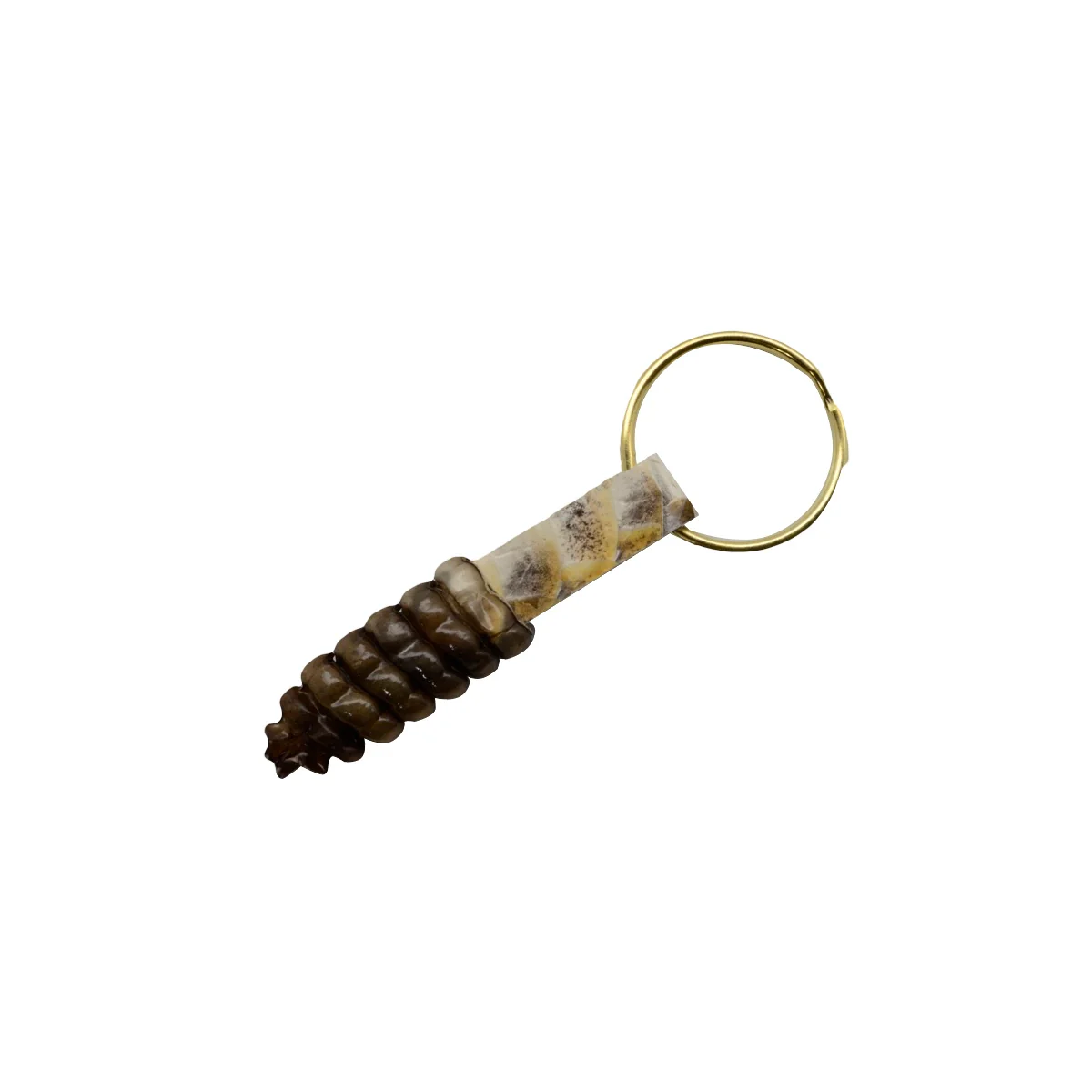 100% Authentic Eastern Diamondback Rattlesnake Tail Car Keychain