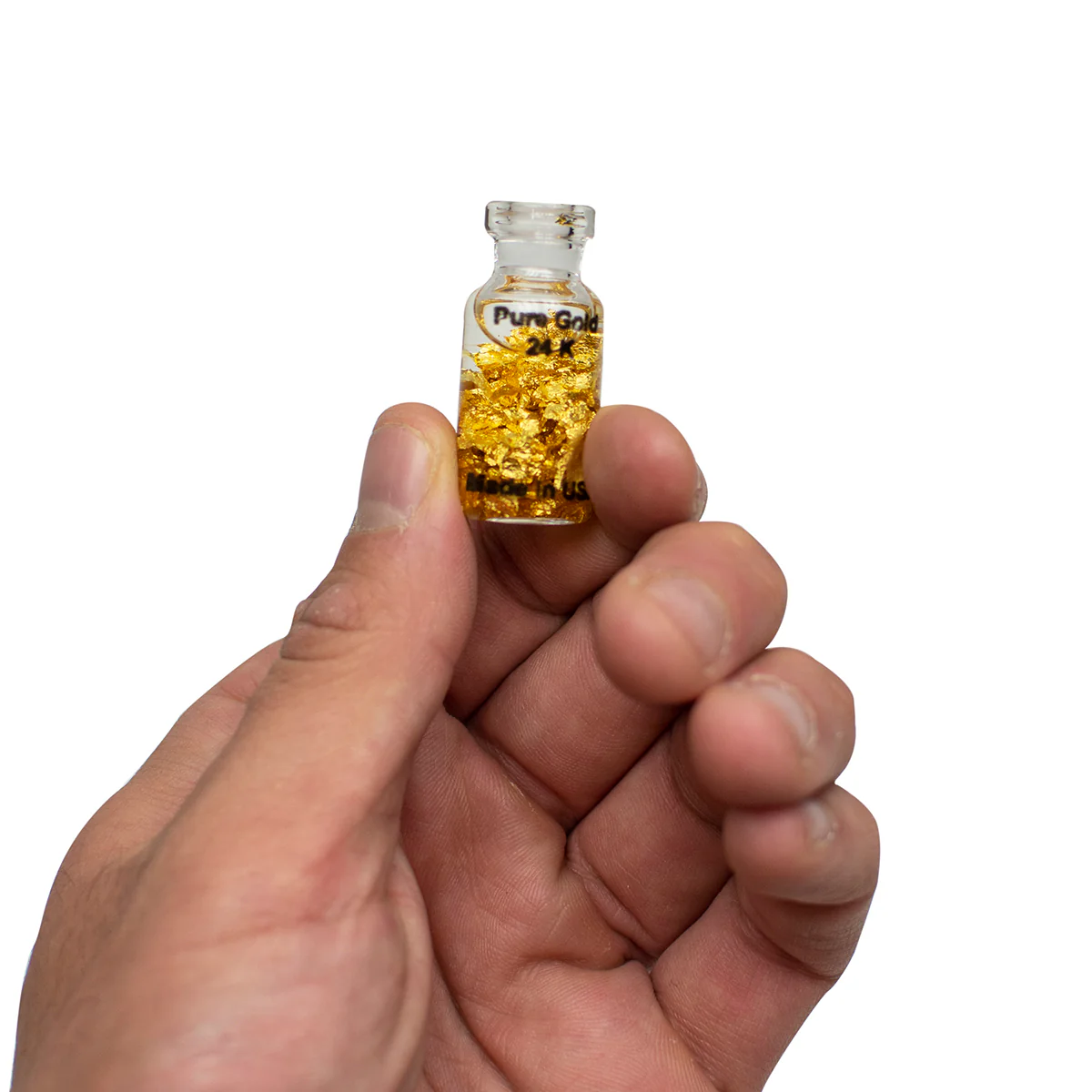 100% Real 14 karat Gold Leaf Flakes Bottle - Image 2