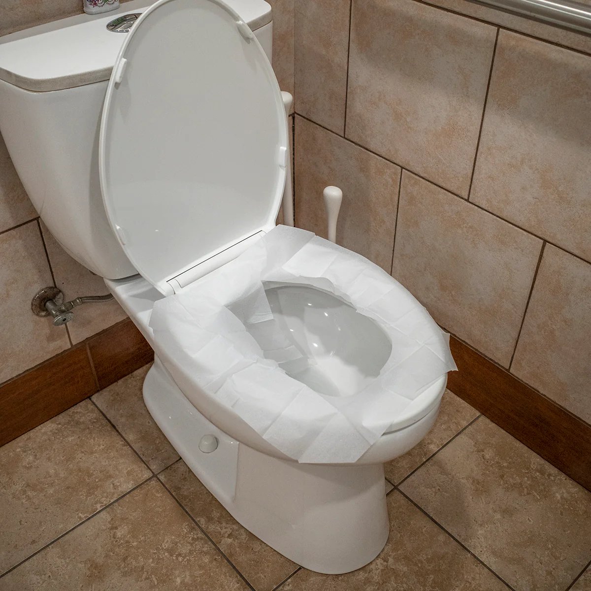 10pc Paper Travel Disposable Biodegradable Flushable Sanitary Toilet Seat Covers - Image 4