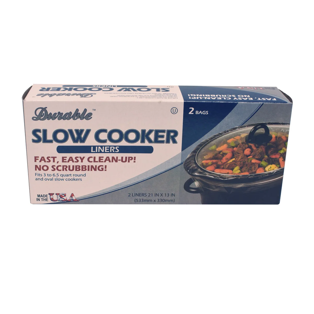10pc USA Made 3-6 Quart Clear Crockpot Slow Cooker Liner Set Plastic Cooking Bag - Image 2