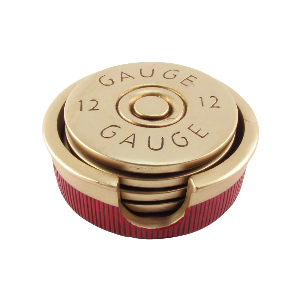 12-Gauge Shotgun Shell Coaster Set