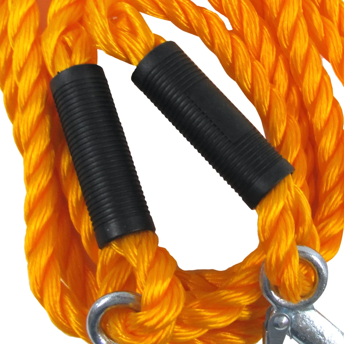 13ft 5500LB Heavy Duty Auto Car ATV Roadside Emergency Braid Nylon Tow Rope Hook - Image 4