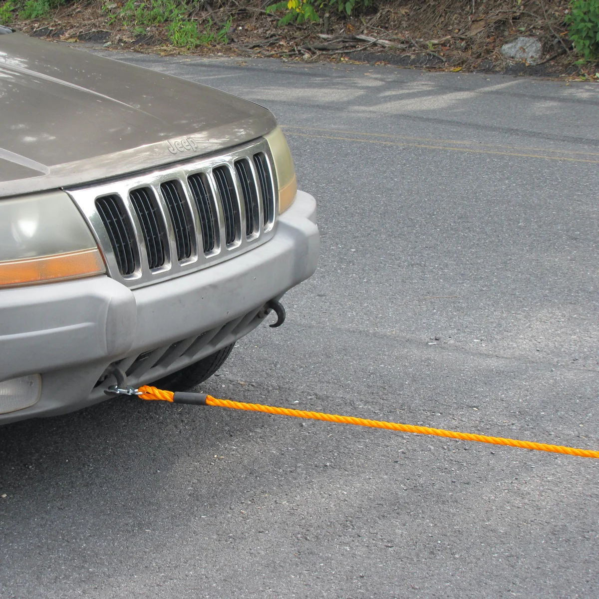13ft 5500LB Heavy Duty Auto Car ATV Roadside Emergency Braid Nylon Tow Rope Hook - Image 7