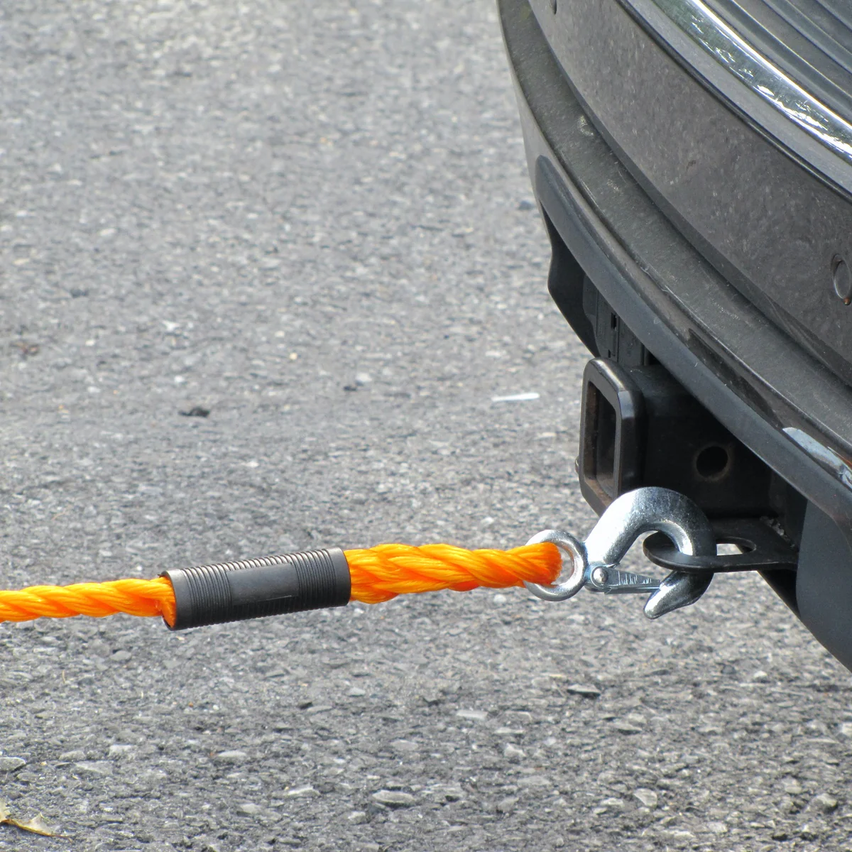 13ft 5500LB Heavy Duty Auto Car ATV Roadside Emergency Braid Nylon Tow Rope Hook - Image 8