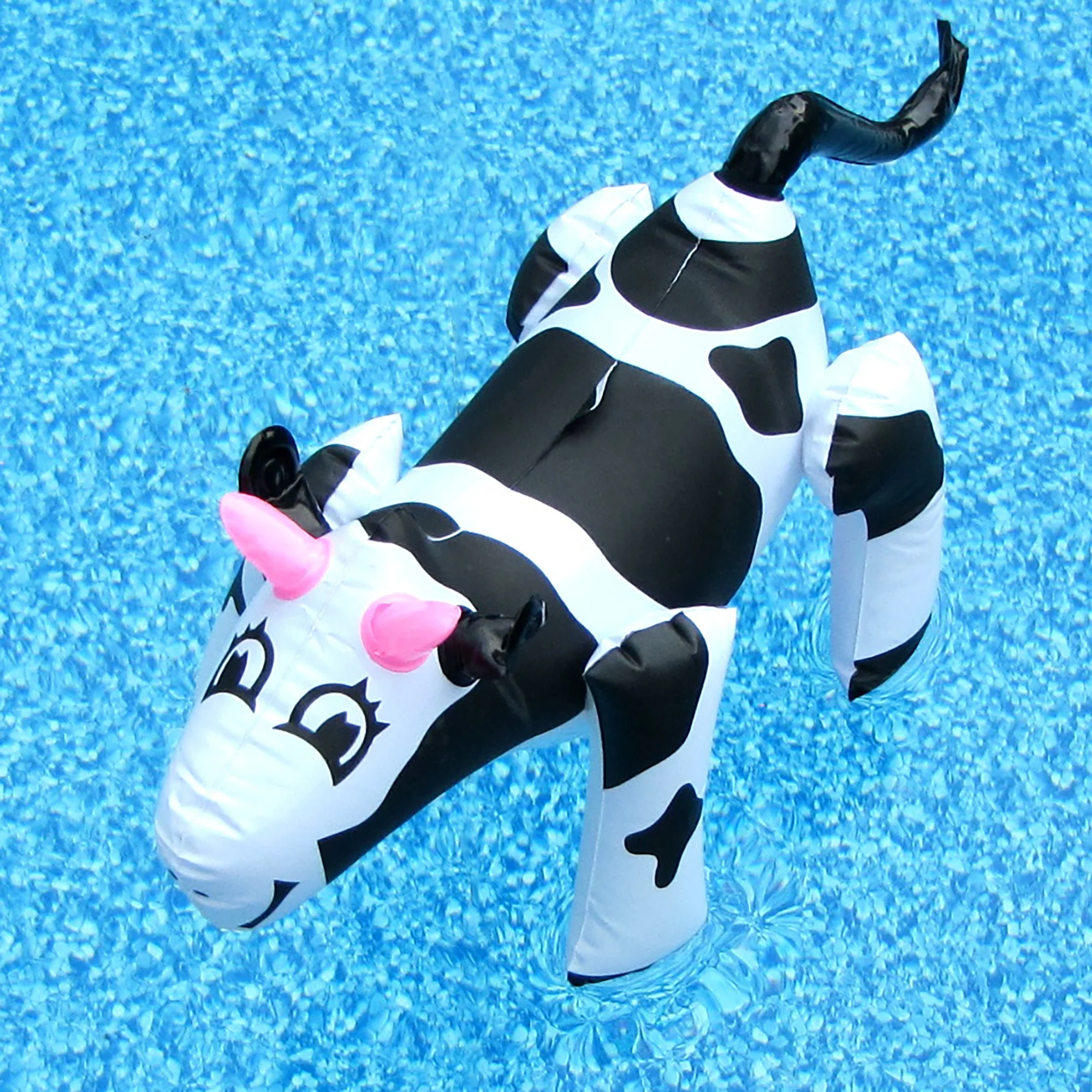 Cow Inflatable Pool Float Blow Up Farm Animal Holstein Cow 17" Party Decorations - Image 7