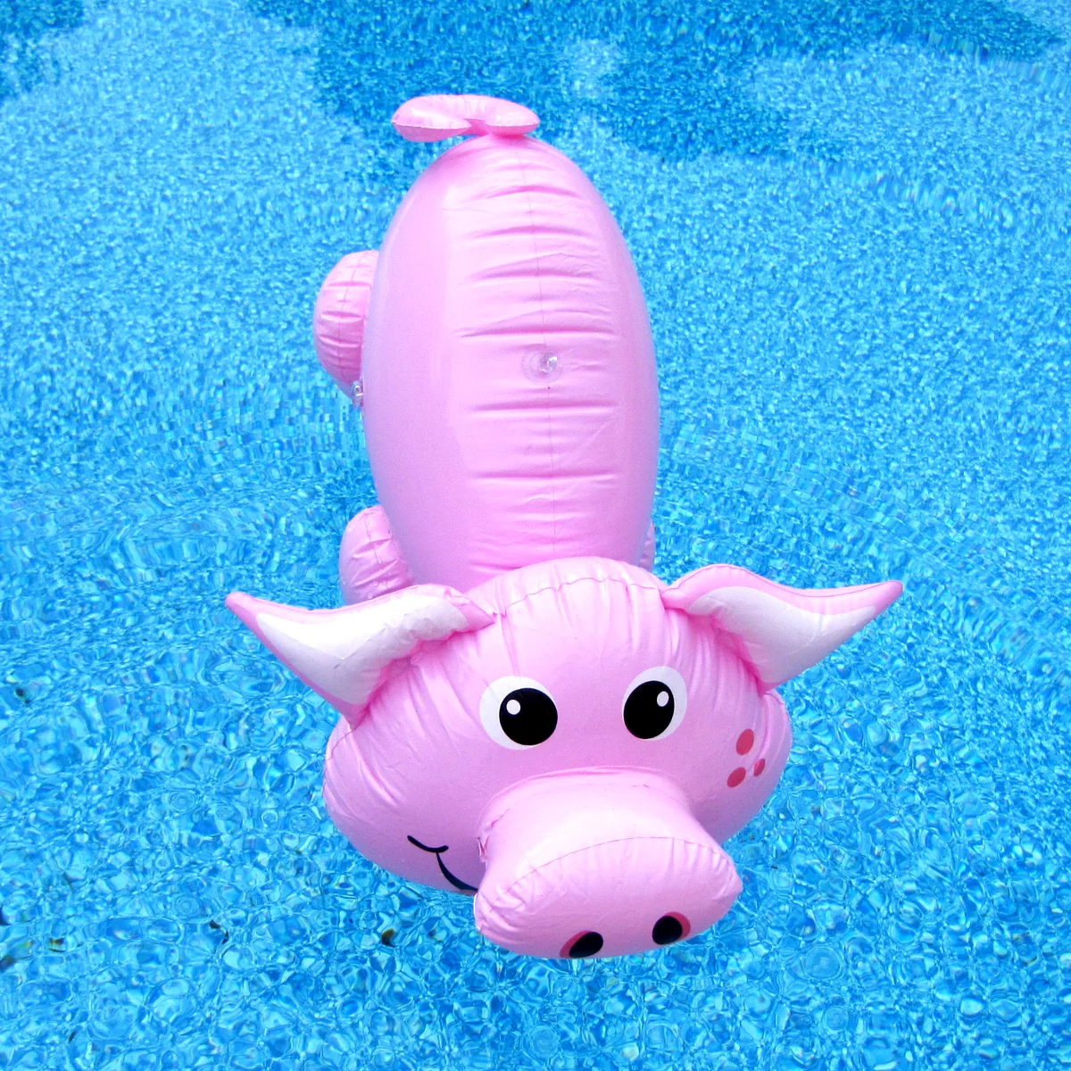 18" Inflatable Pig Swim Pool Water Float Blow Up Party Toy Farm Animal Floaties - Image 7