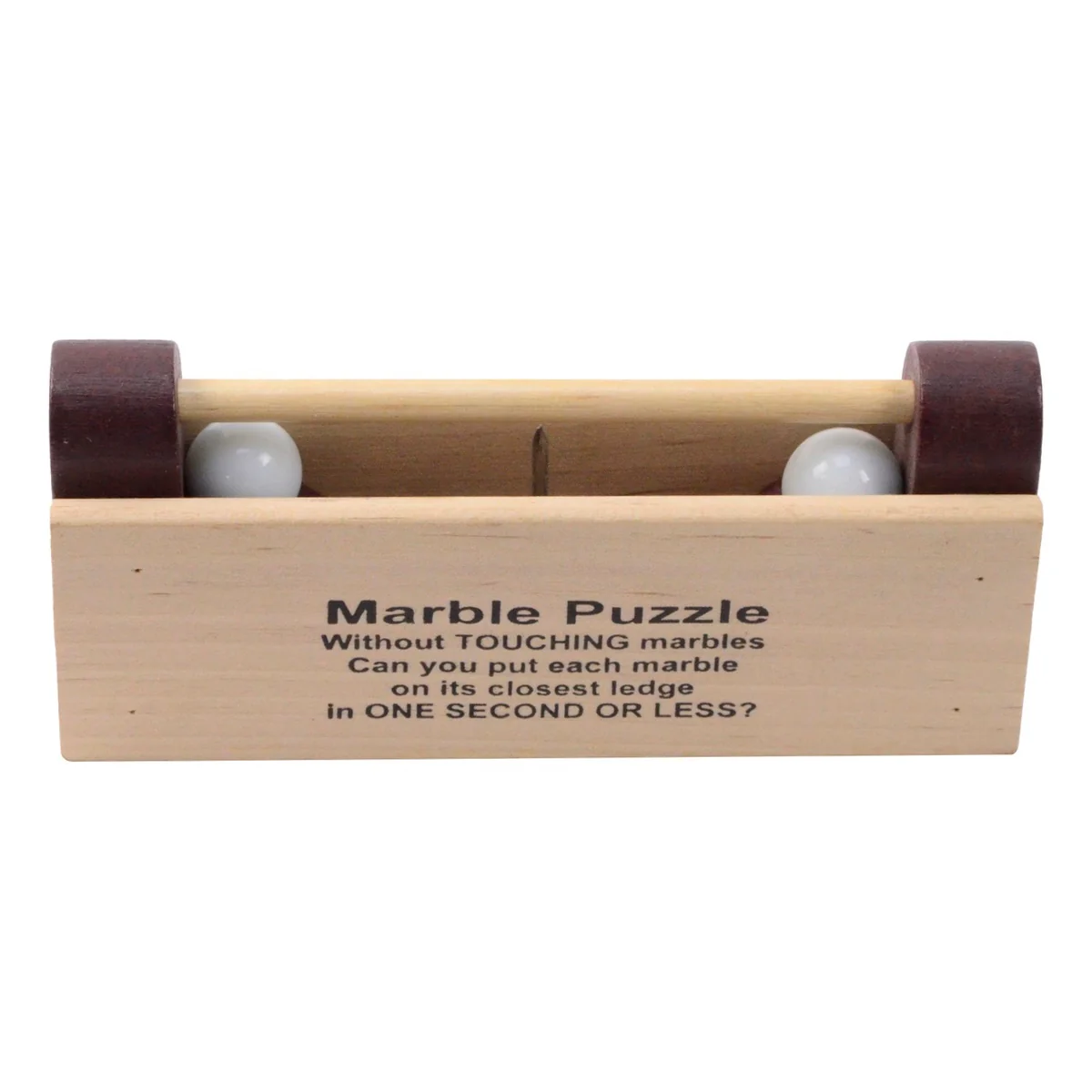2 Marbles Puzzle Adult IQ Game Brain Teaser Toy Joke