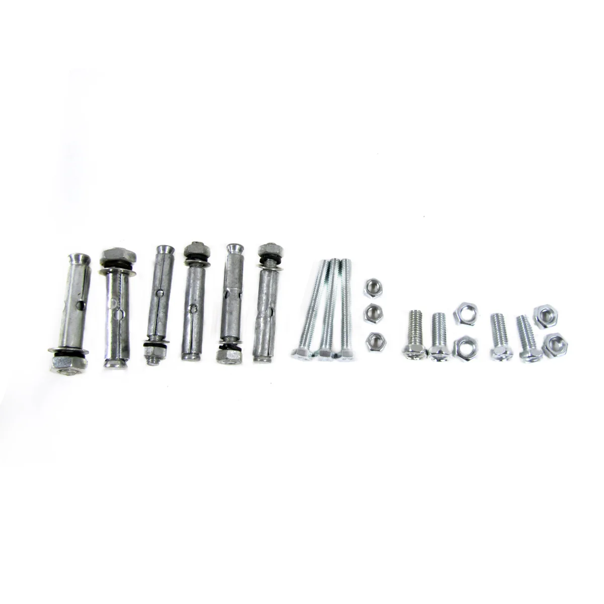 20pc Concrete Masonry Nut Bolt Anchor Sleeve Assortment DIY Project Hardware Kit - Image 2