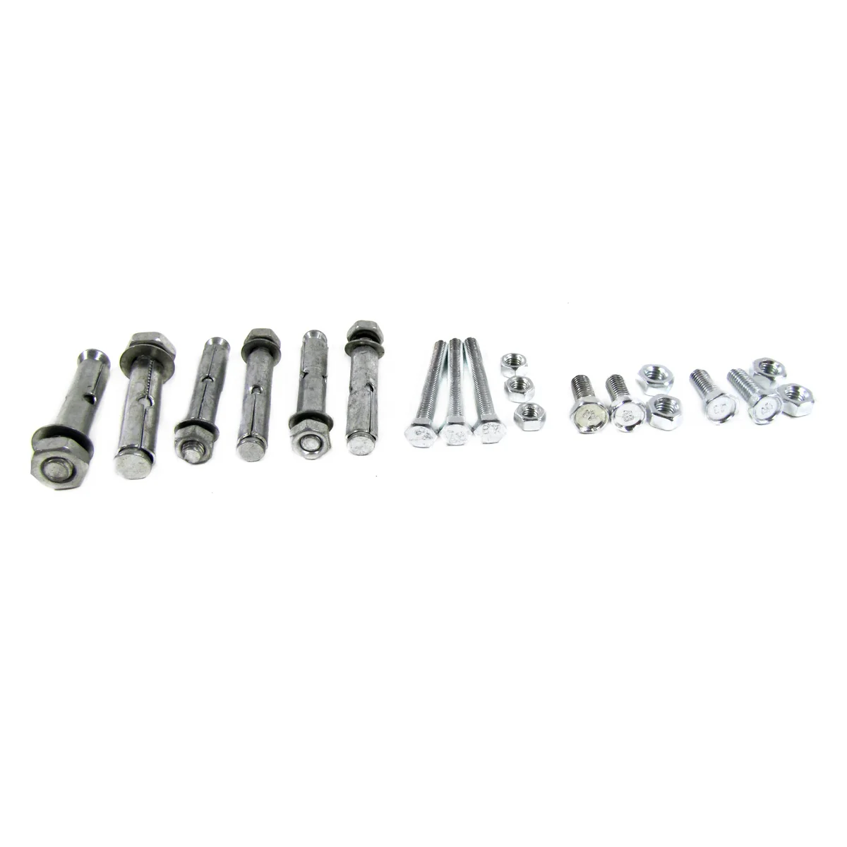 20pc Concrete Masonry Nut Bolt Anchor Sleeve Assortment DIY Project Hardware Kit - Image 4