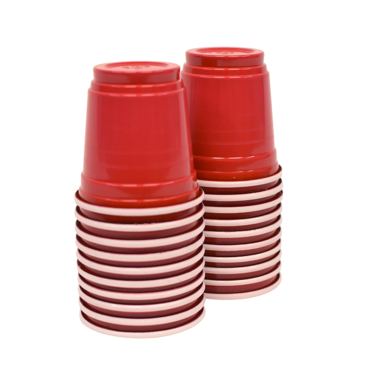 20pc Miniature Plastic Red Liquor Shot Glass Party Cup Small Disposable Barware - Image 2