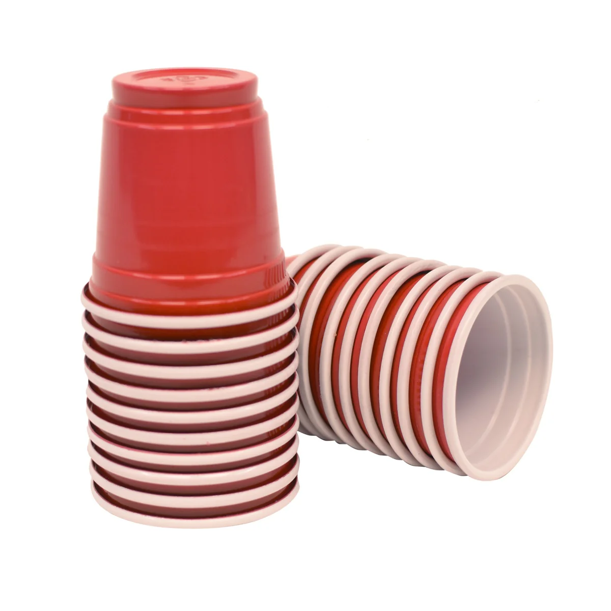 20pc Miniature Plastic Red Liquor Shot Glass Party Cup Small Disposable Barware - Image 3