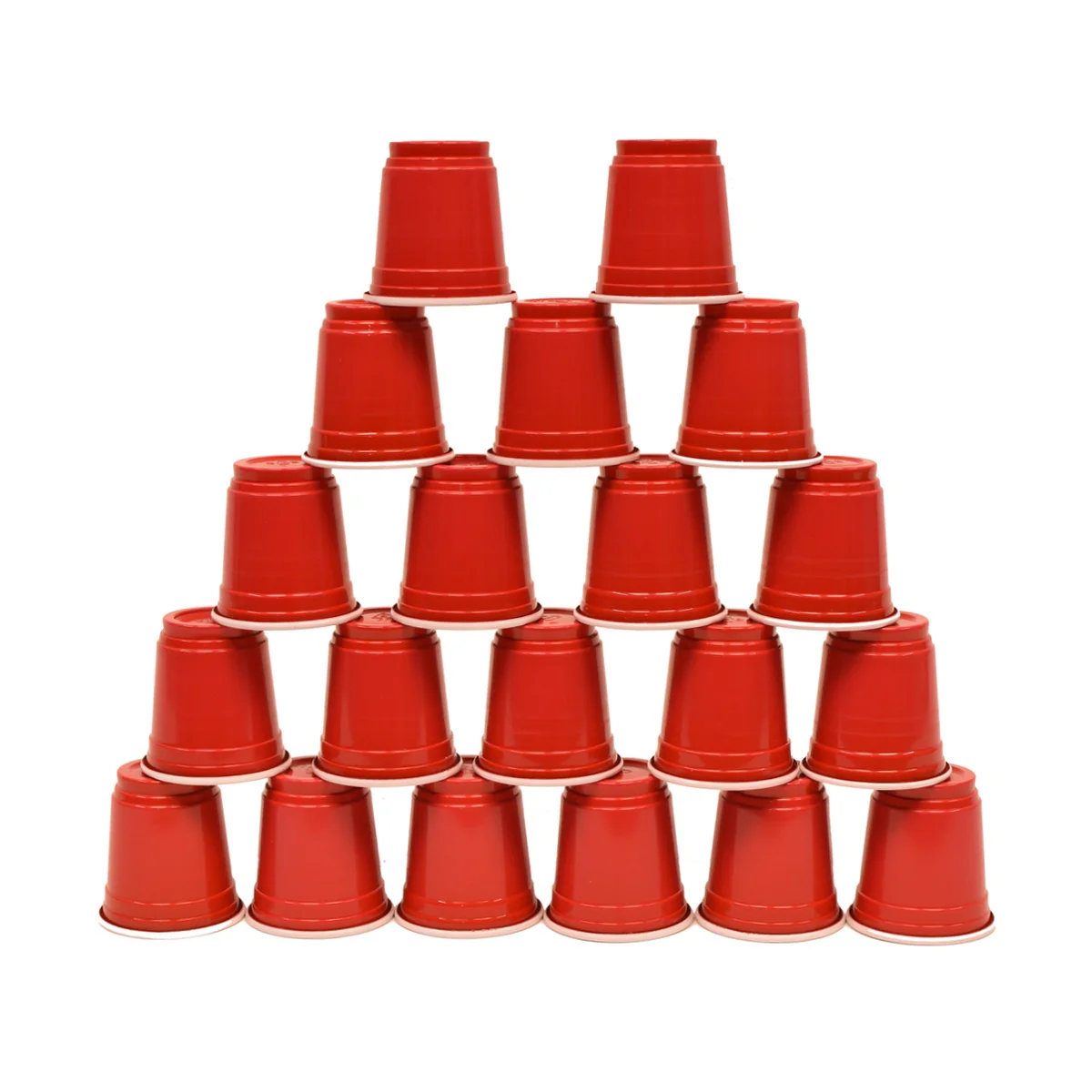 20pc Miniature Plastic Red Liquor Shot Glass Party Cup Small Disposable Barware - Image 4