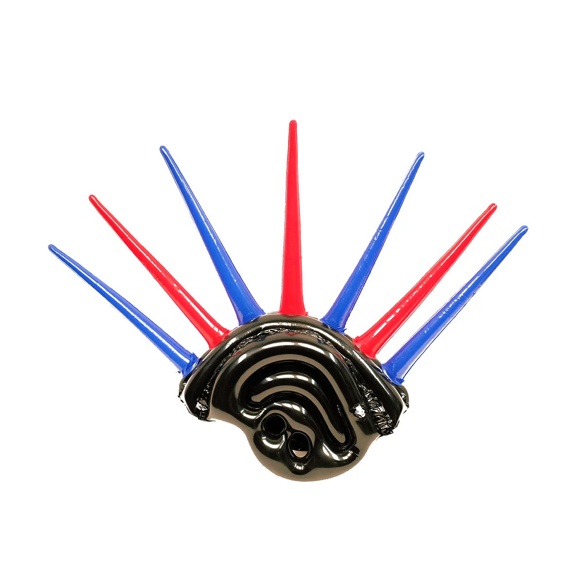 24" Inflatable Mohawk Helmet Swim Pool Water Float Blow Party Toy Prop Floatie
