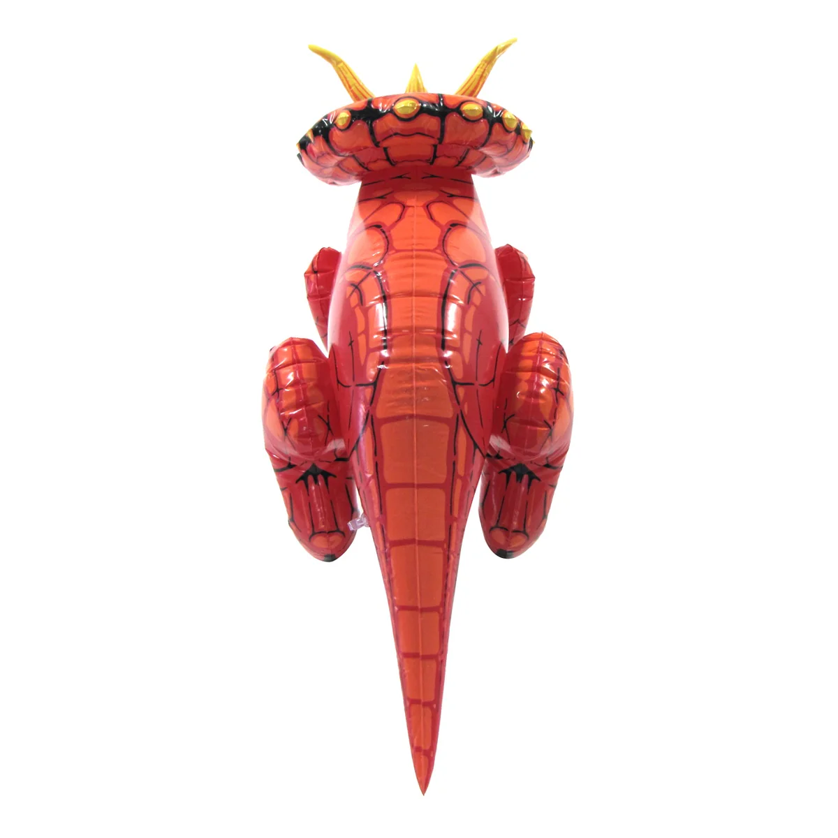 28" Inflatable Triceratops Swim Pool Dinosaur Water Float Blow Party Toy Floatie - Image 3