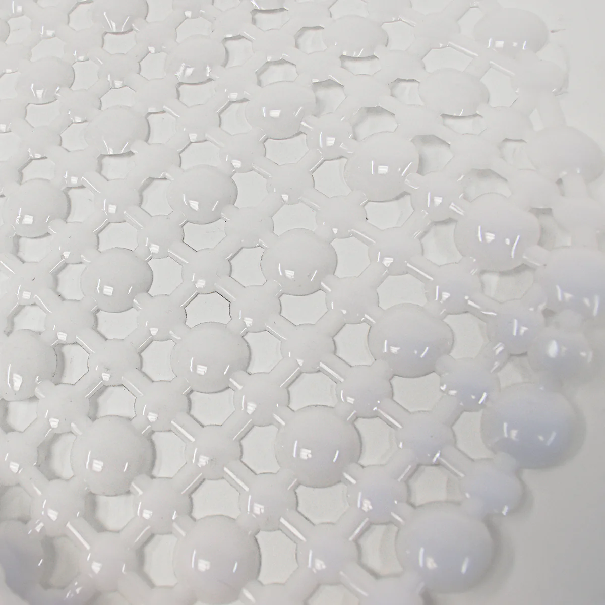 2pc Clear Non-Slip Suction Cup Bathtub Shower Floor Mat Set Bathroom Accessory - Image 2