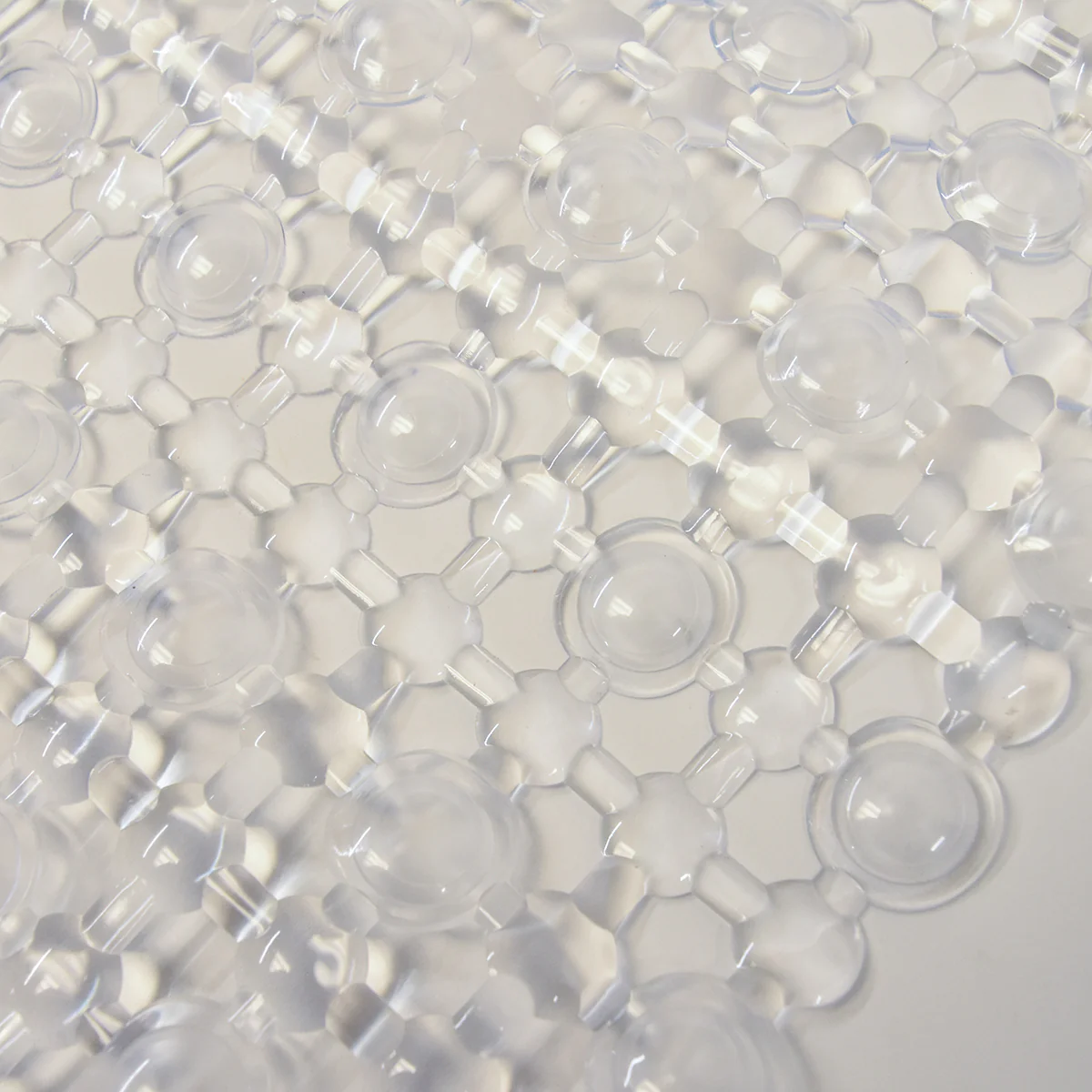 2pc Clear Non-Slip Suction Cup Bathtub Shower Floor Mat Set Bathroom Accessory - Image 3