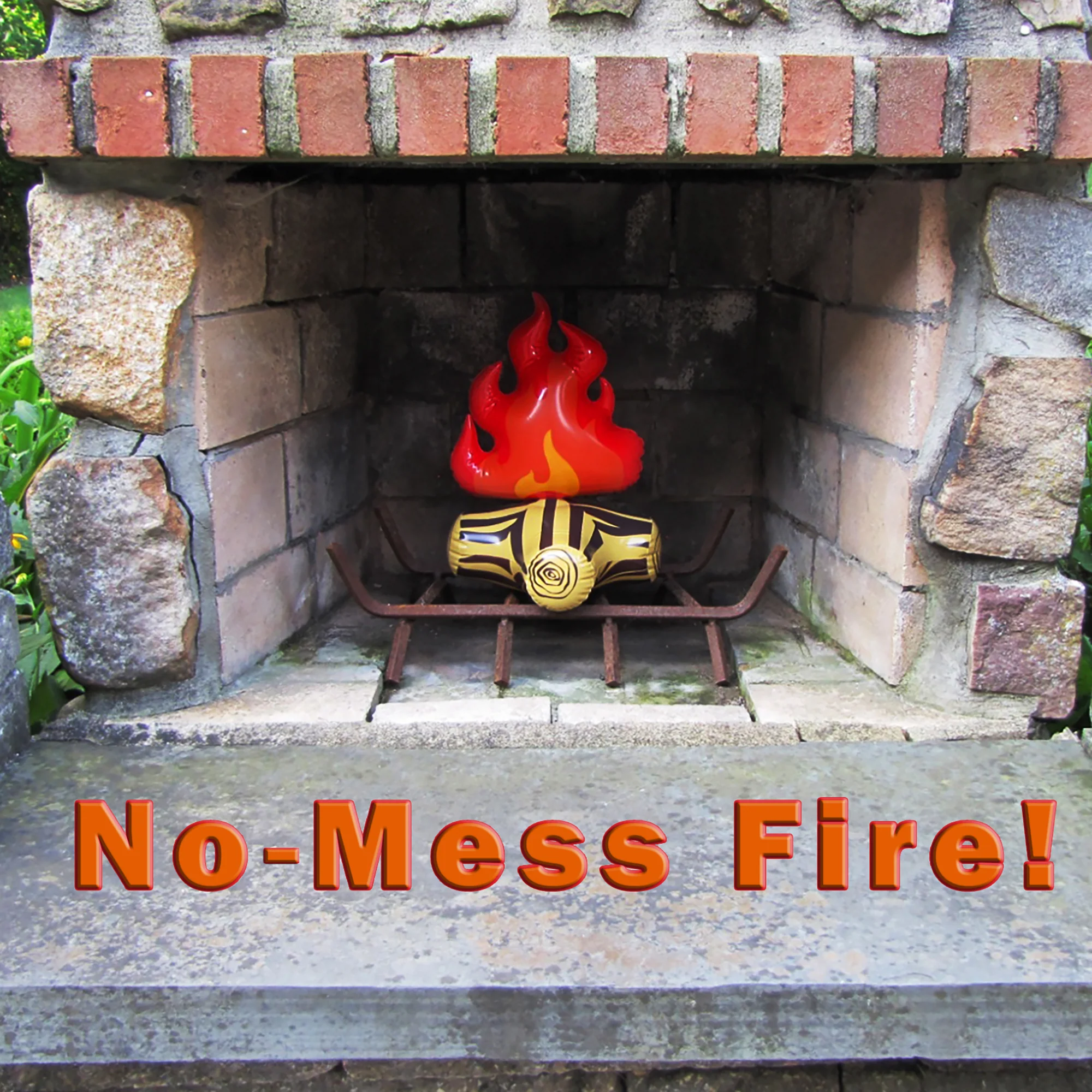 2pc Inflatable Fake Campfire Blow Up Bonfire Fireplace Camping Pool Party Decor - Image 5