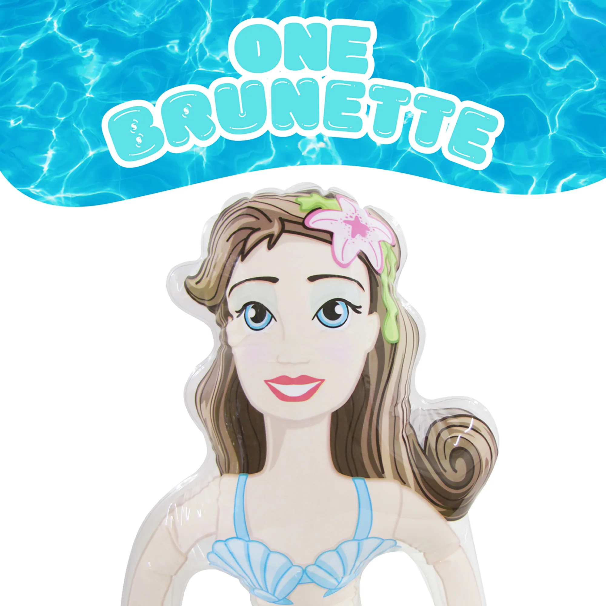 2pc Inflatable Mermaid Pool Float Water Floatie Kids Toy Birthday Party Decor - Image 5