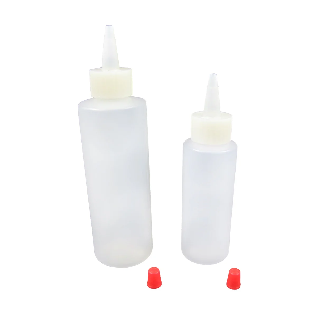 2pc Plastic Sauce Dressing Syrup Squeeze Bottle Set Squirt Condiment Dispenser - Image 3