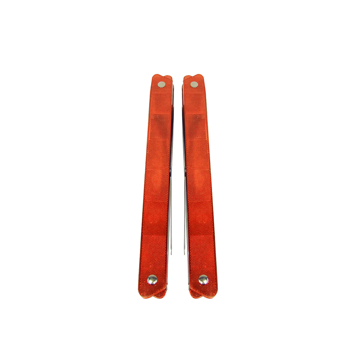 2pc Red Reflective Safety Reflector Roadside Emergency Essentials Warn Triangle - Image 2