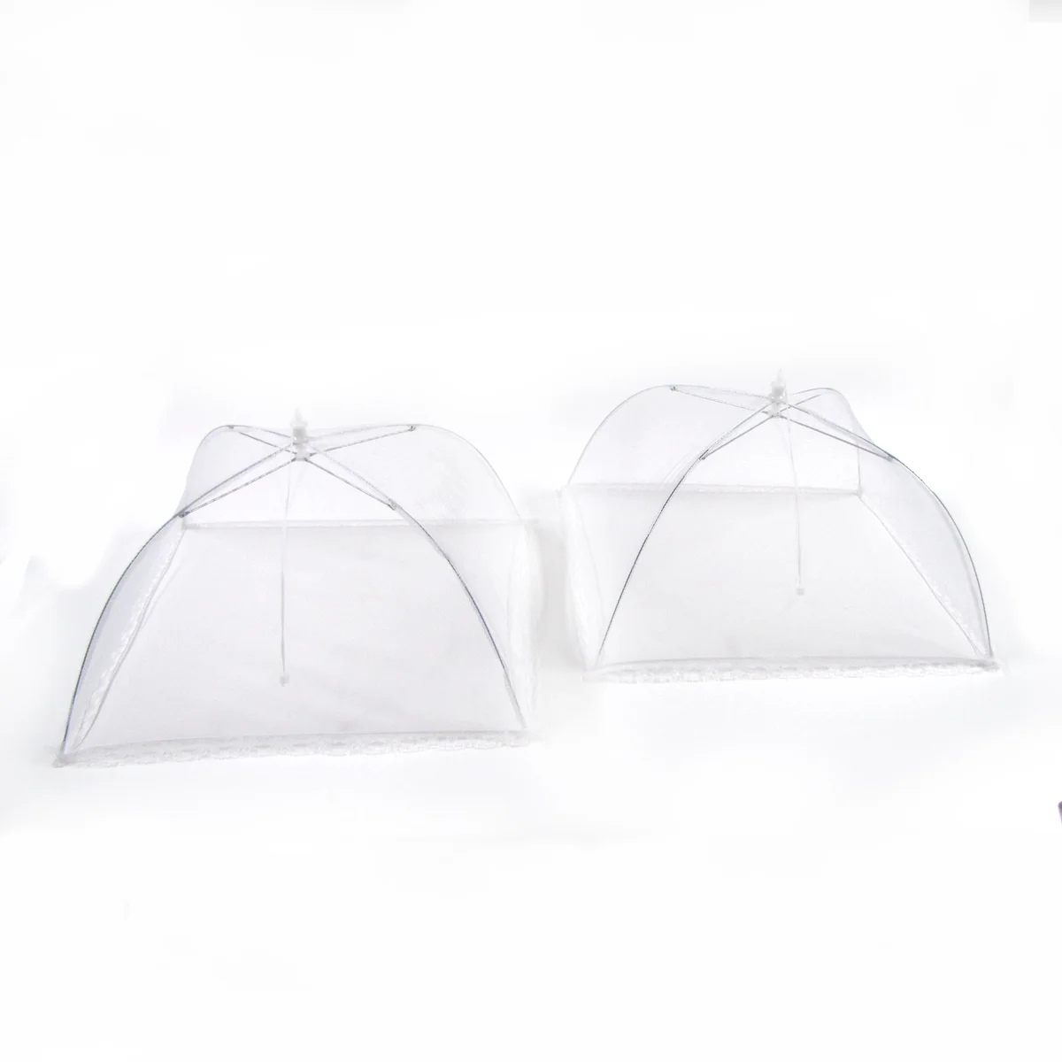 2pc Reusable Mesh Food Cover Tent Set Camping Umbrella Picnic Screen Outdoor Net