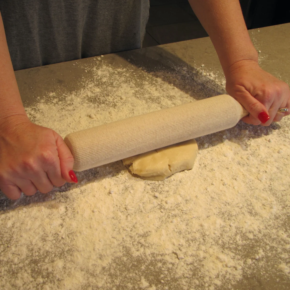 2pc Rolling Pin Cover Set Pastry Baking Roller Cloth Kitchen Tool Wrap Accessory - Image 4