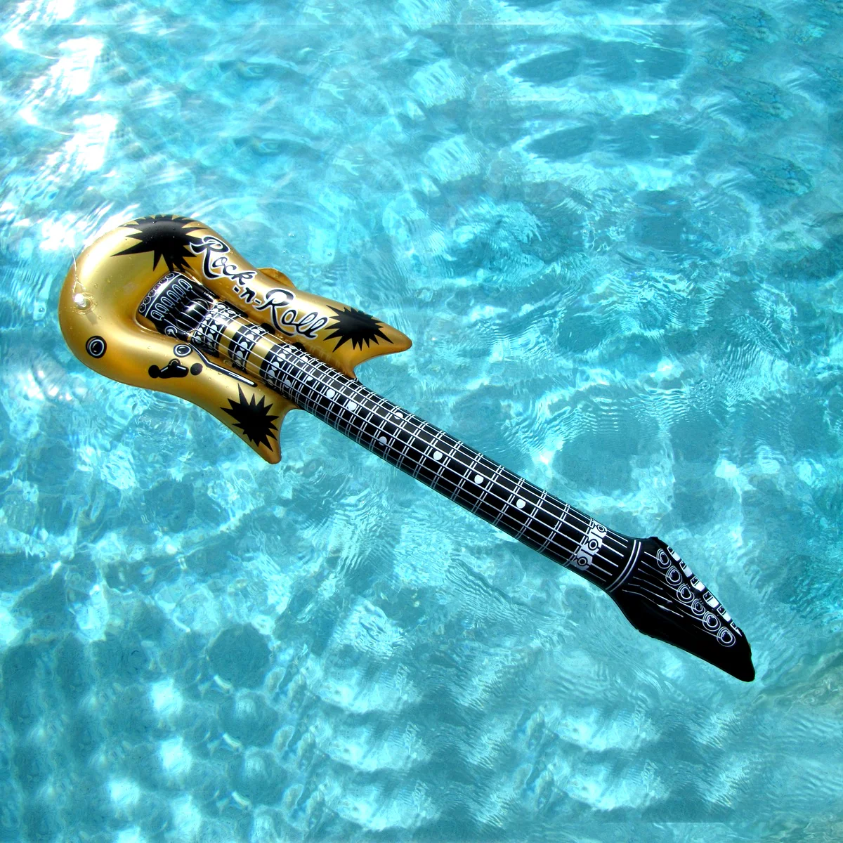 2pc Set 40" Inflatable Guitar Blow Toy Floaties Swim Pool Party Prop Water Float - Image 2