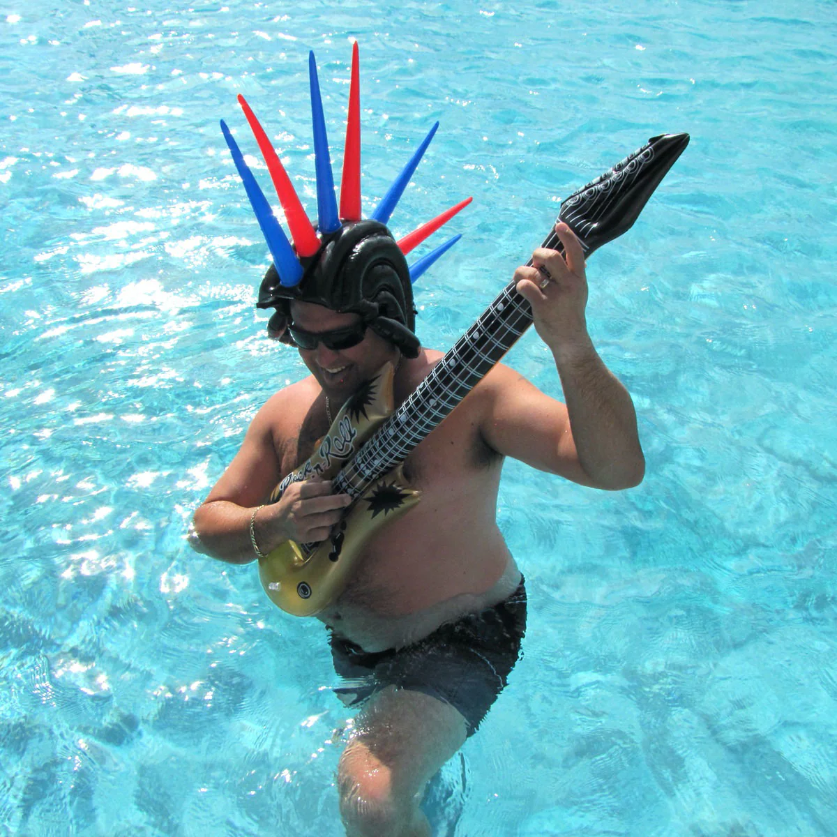 2pc Set 40" Inflatable Guitar Blow Toy Floaties Swim Pool Party Prop Water Float - Image 5
