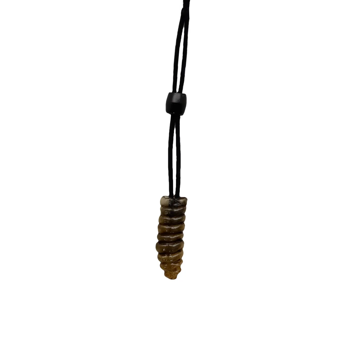3" Real Rattlesnake Tail Rattle Pendant Leather Necklace - Image 3