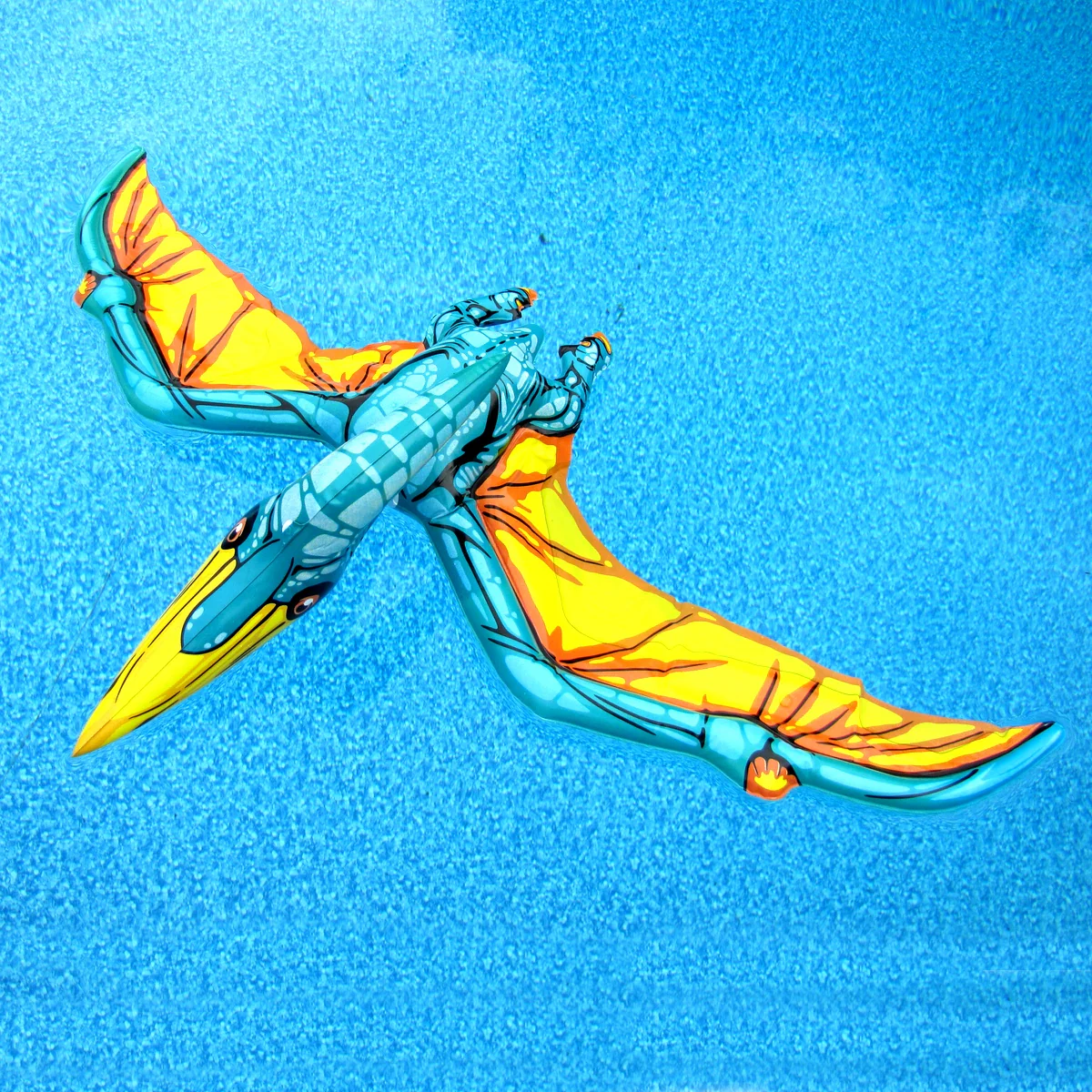 35" Inflatable Pterodactyl Swim Pool Dinosaur Water Float Blow Party Toy Floatie - Image 8