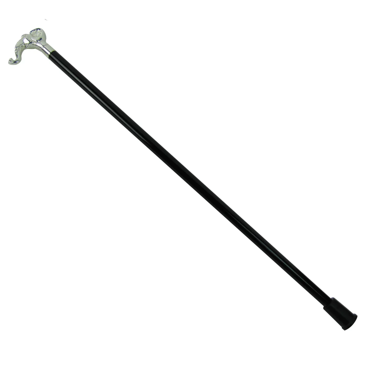 36" Elephant Head Gentleman's Cane with Silver Handle - Image 3
