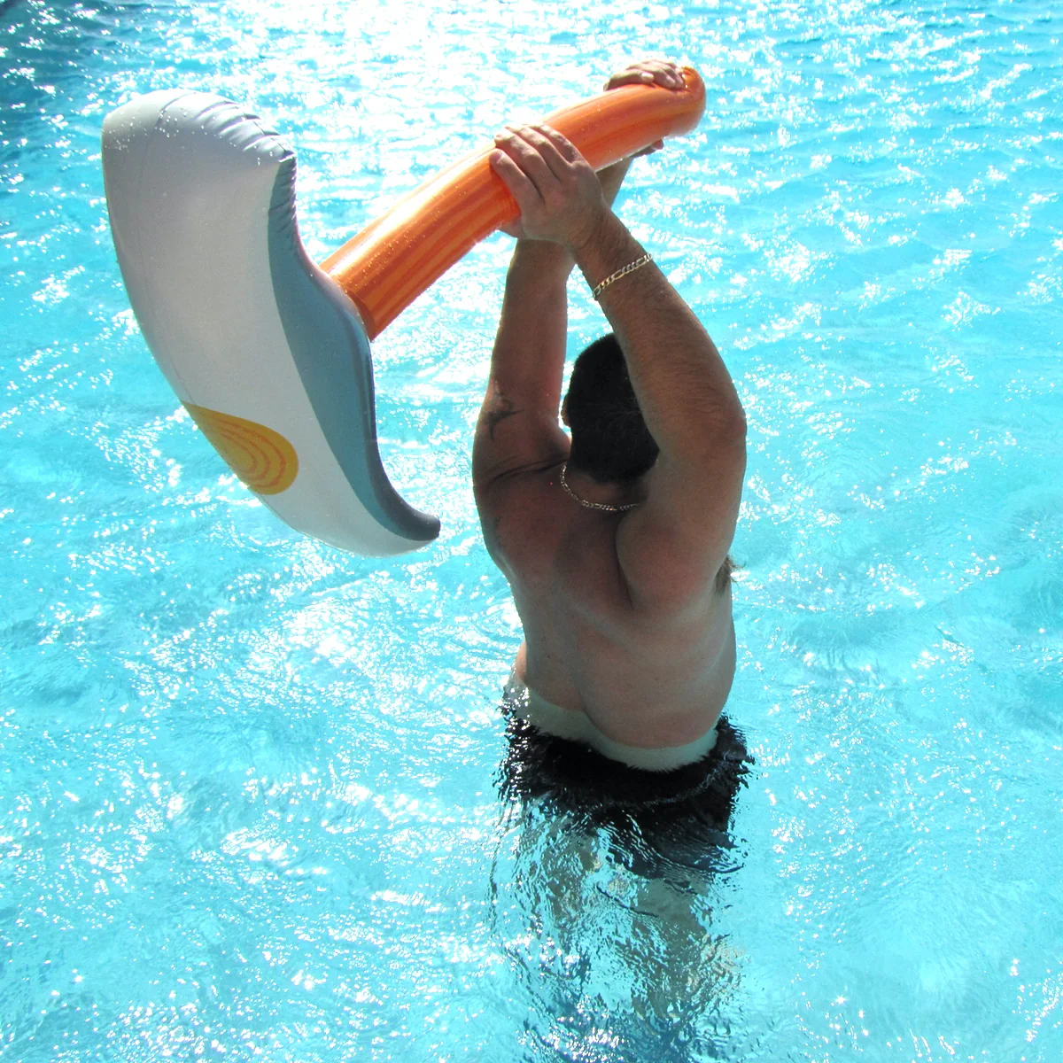 36" Inflatable Pick Axe Swim Pool Water Float Ax Blow Toy Floaties Party Decor - Image 6