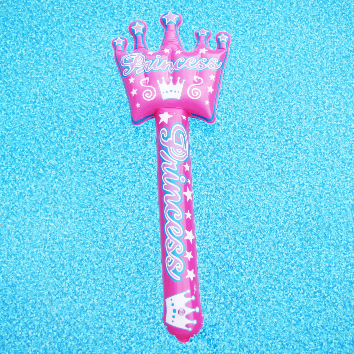 36" Inflatable Pink Princess Wand Swim Pool Water Float Blow Toy Party Floatie - Image 5