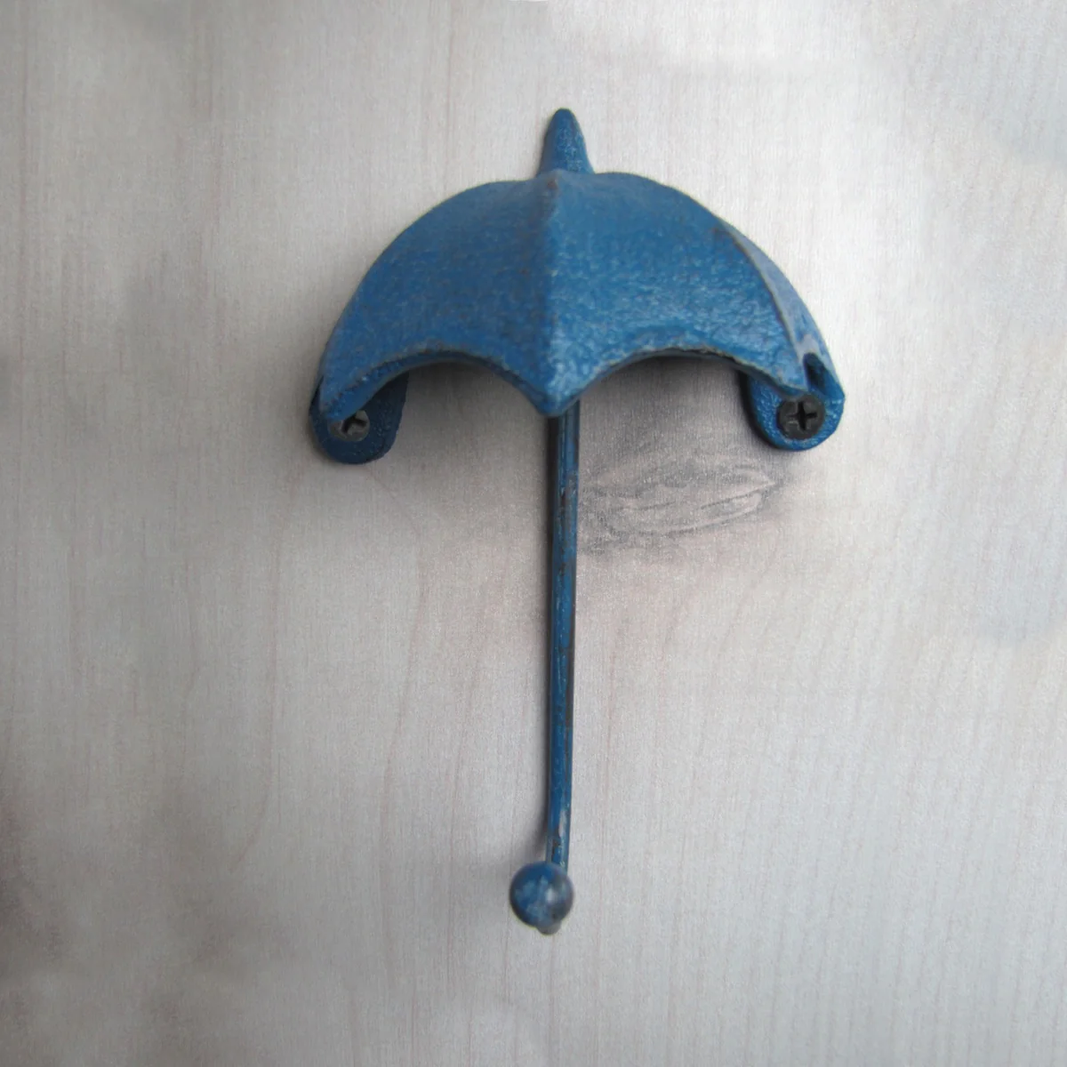 3D Blue Umbrella Swivel Wall Hat Hanger Rain Coat Rack Keychain Key Chain Holder - Image 4
