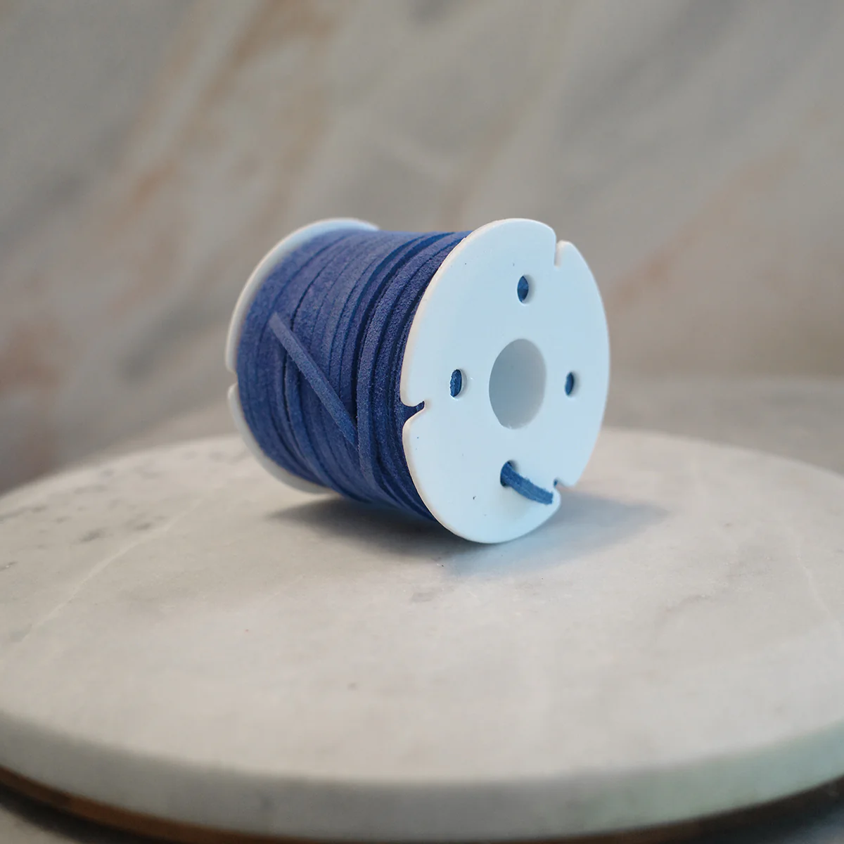 3mm Cobalt Blue Leather Lace Spool Jewelry Making Thread Craft Cord Suede Roll - Image 3