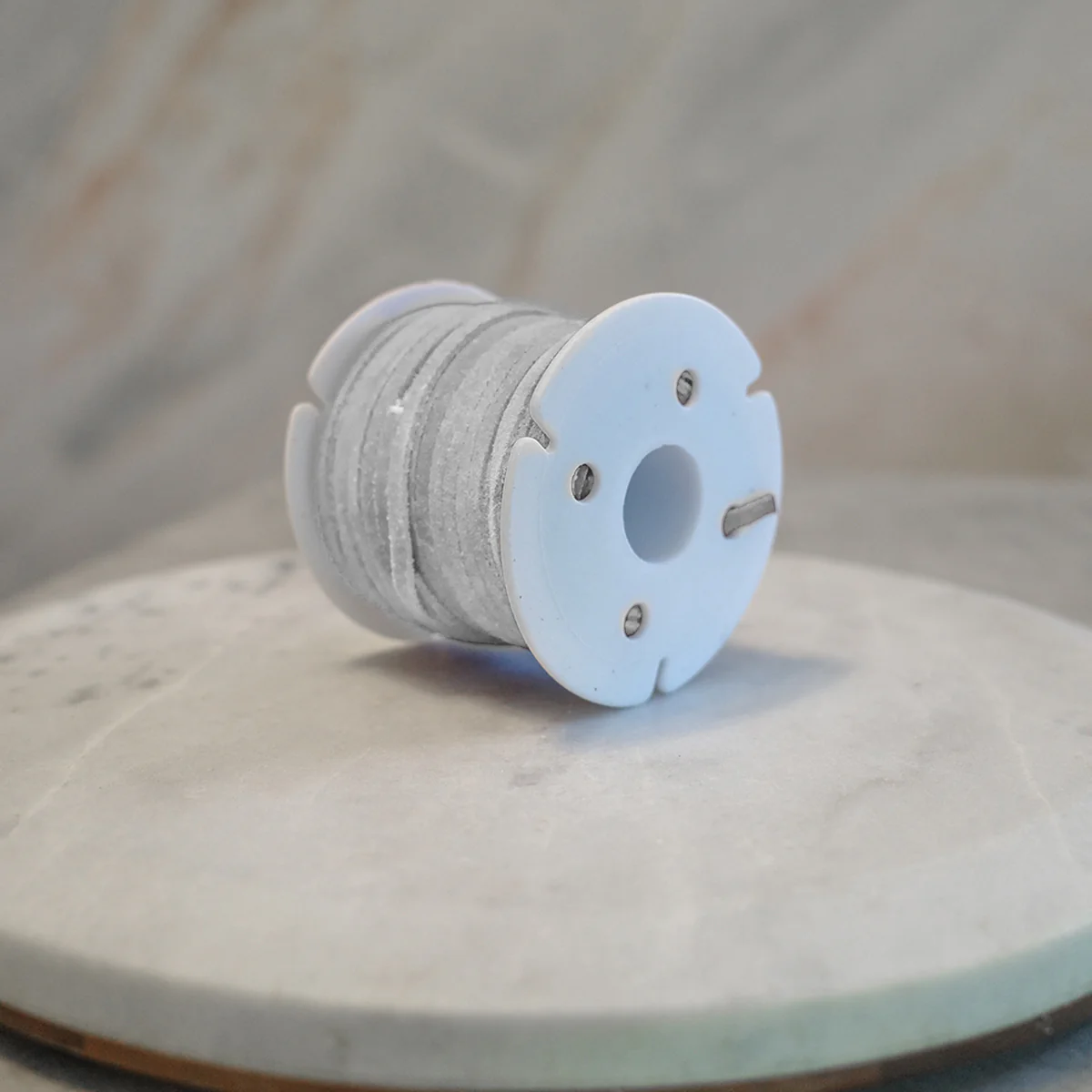 3mm White Leather Lace Spool Jewelry Making Thread 25yd Roll Craft Cording Suede - Image 3