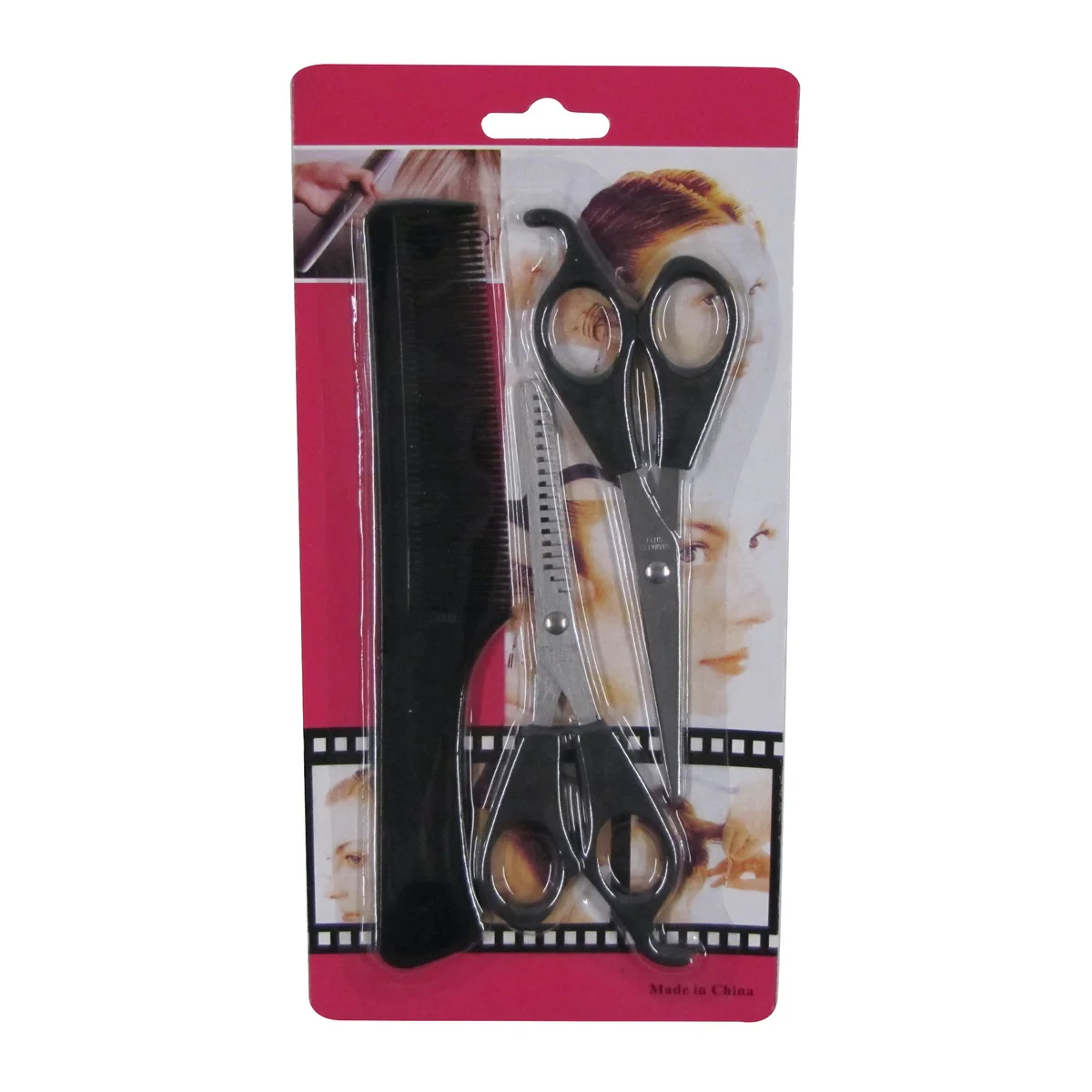 3pc Hair Cut Scissors Kit Haircut Thinning Shears Barber Salon Hairdressing Set