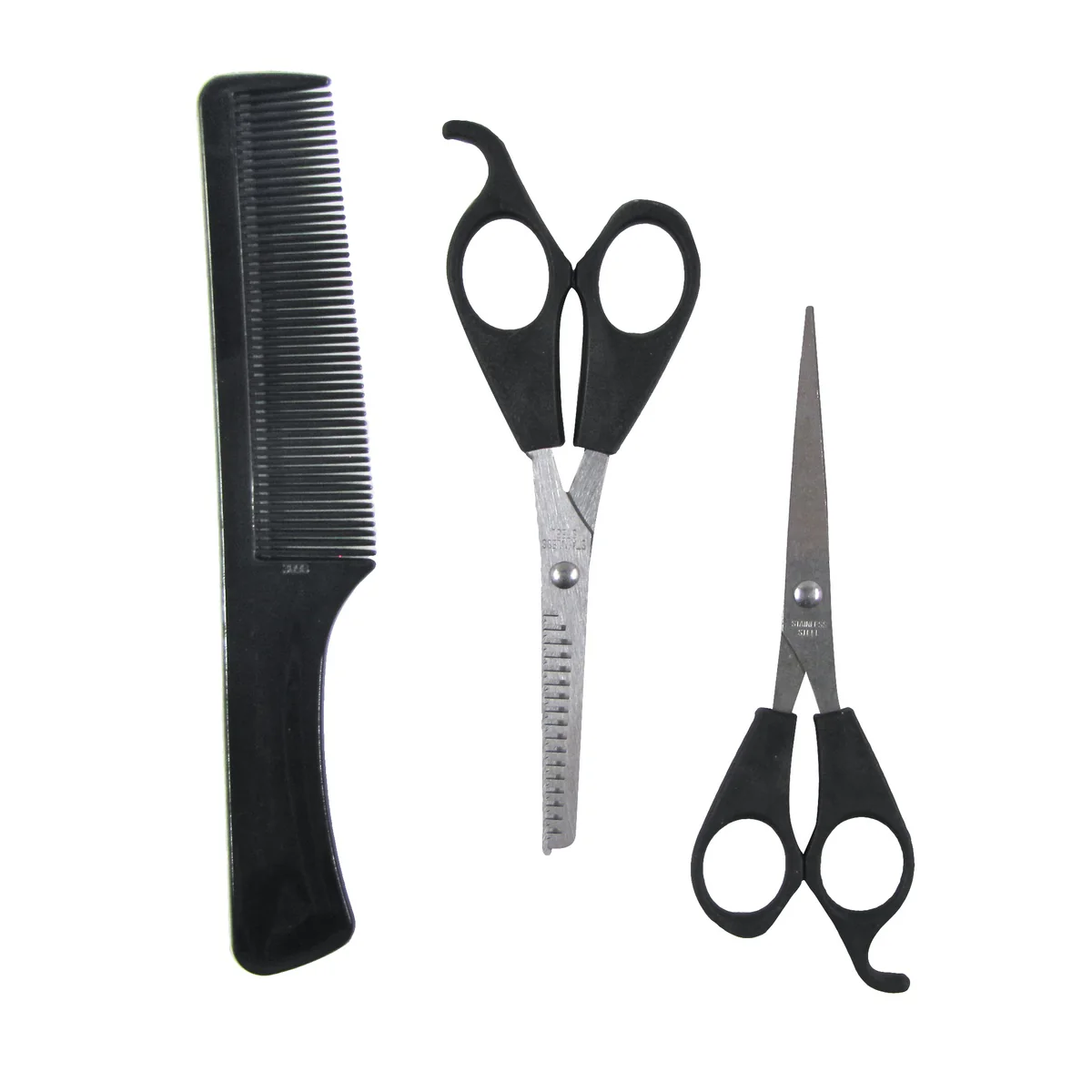 3pc Hair Cut Scissors Kit Haircut Thinning Shears Barber Salon Hairdressing Set - Image 2