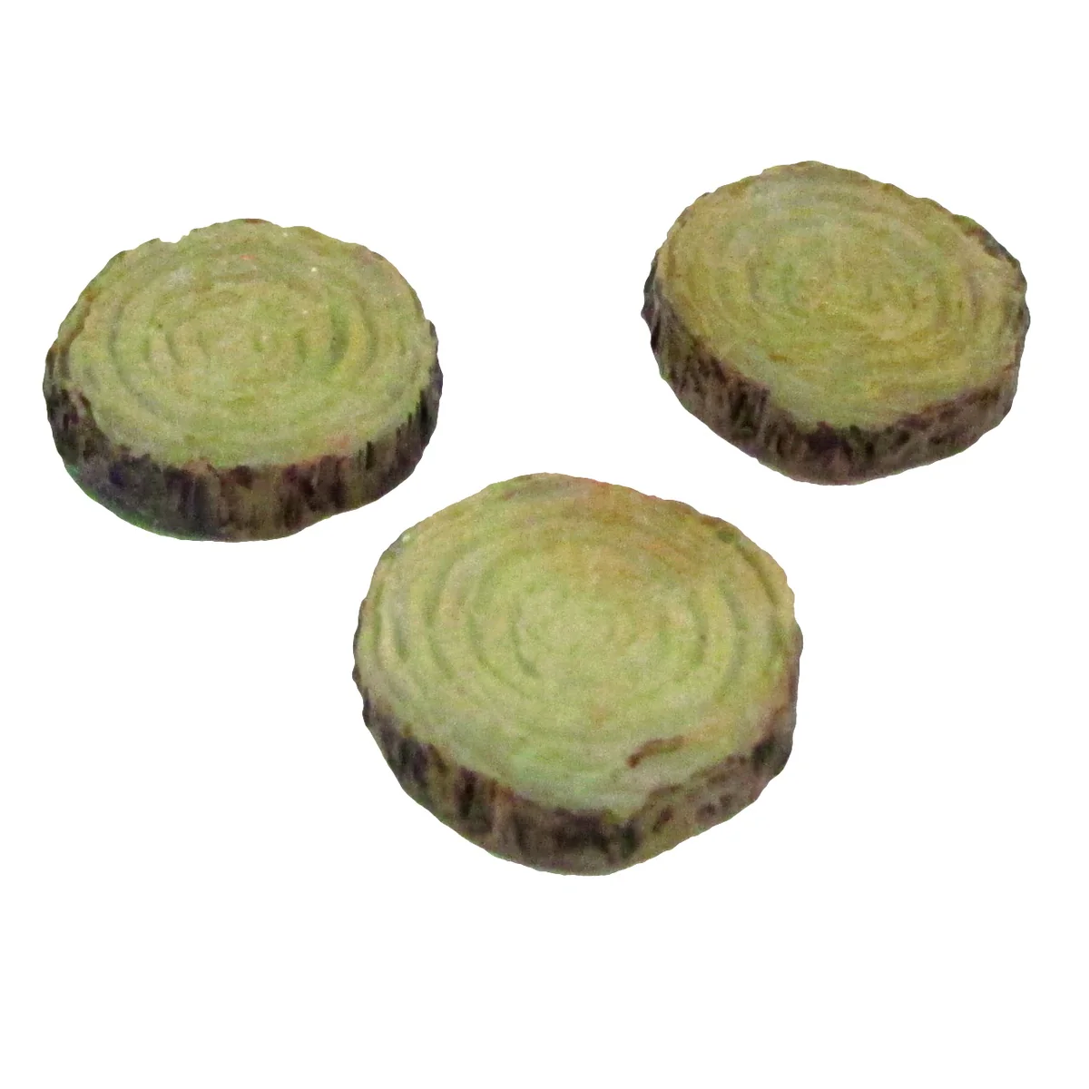3pc Mini Glow Dark Log Step Set Fairy Garden Landscape Accessory Dollhouse Decor
