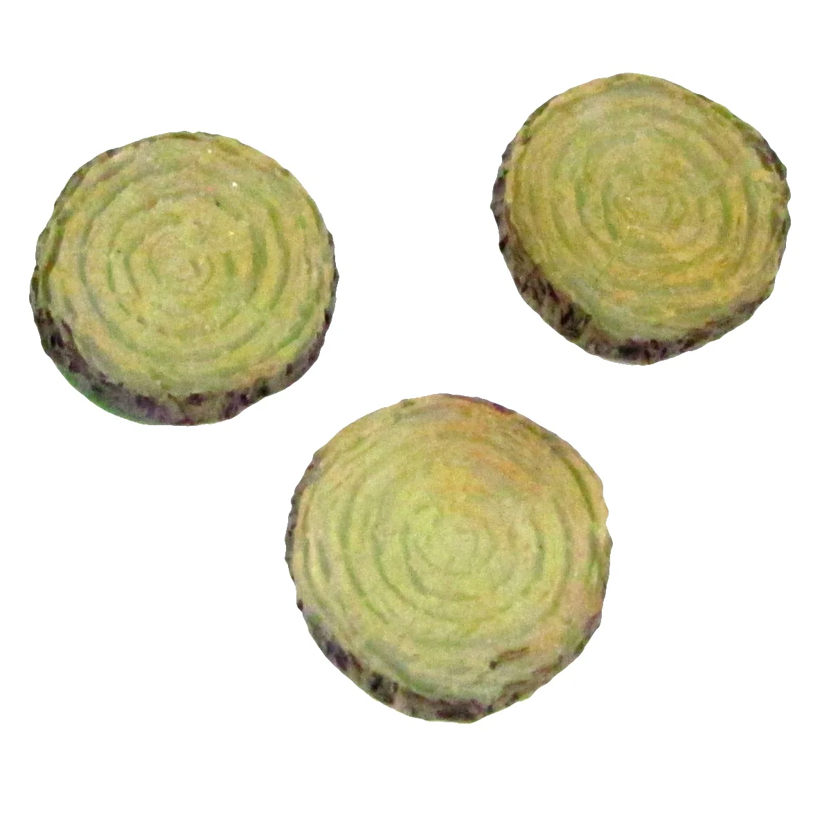 3pc Mini Glow Dark Log Step Set Fairy Garden Landscape Accessory Dollhouse Decor - Image 2