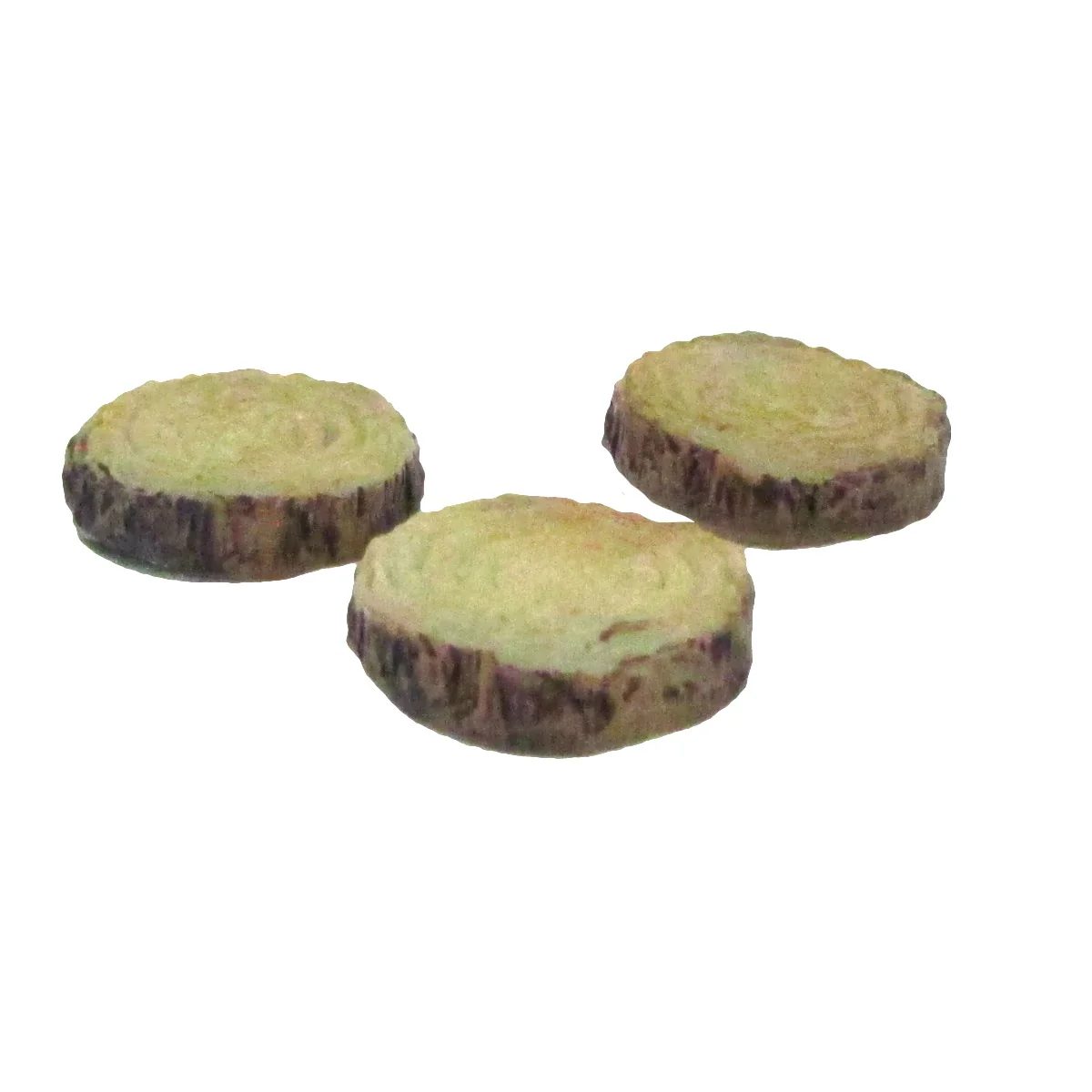 3pc Mini Glow Dark Log Step Set Fairy Garden Landscape Accessory Dollhouse Decor - Image 3