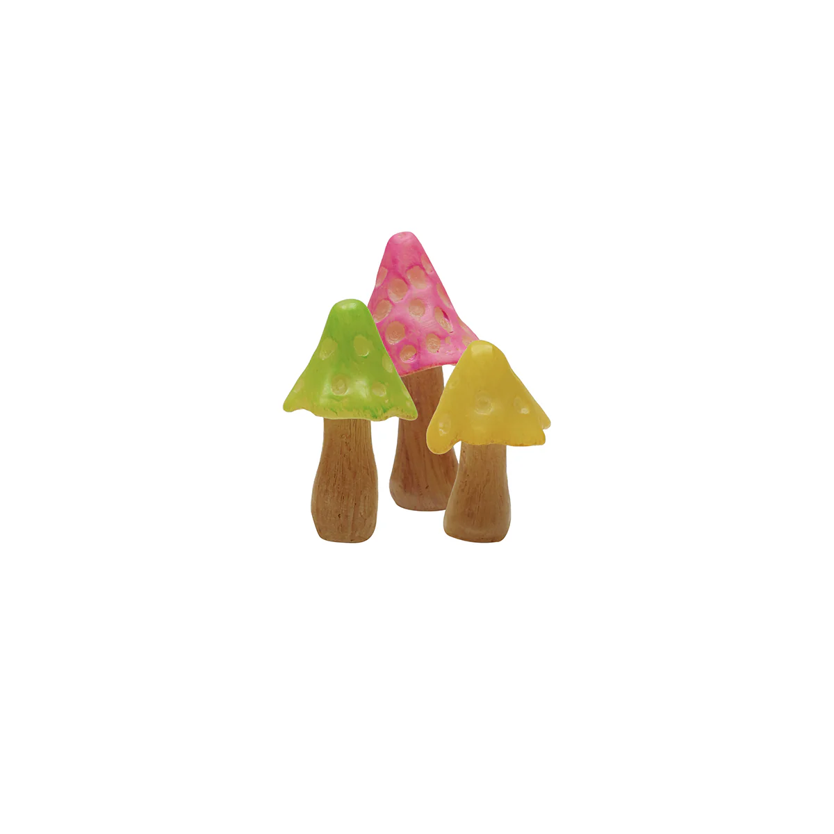 3pc Mini Glow Dark Solar Mushrooms Outdoor Fairy Garden Lights Dollhouse Decor - Image 2