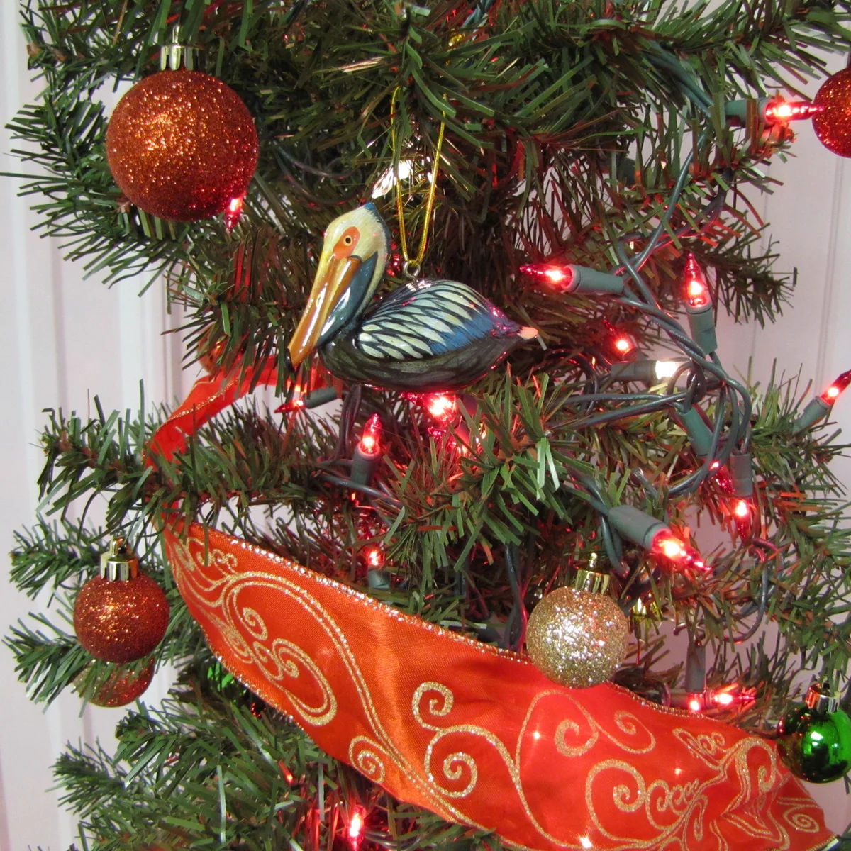 4" Pelican Bird Nautical Christmas Tree Ornament Xmas Gift Topper Holiday Decor - Image 4